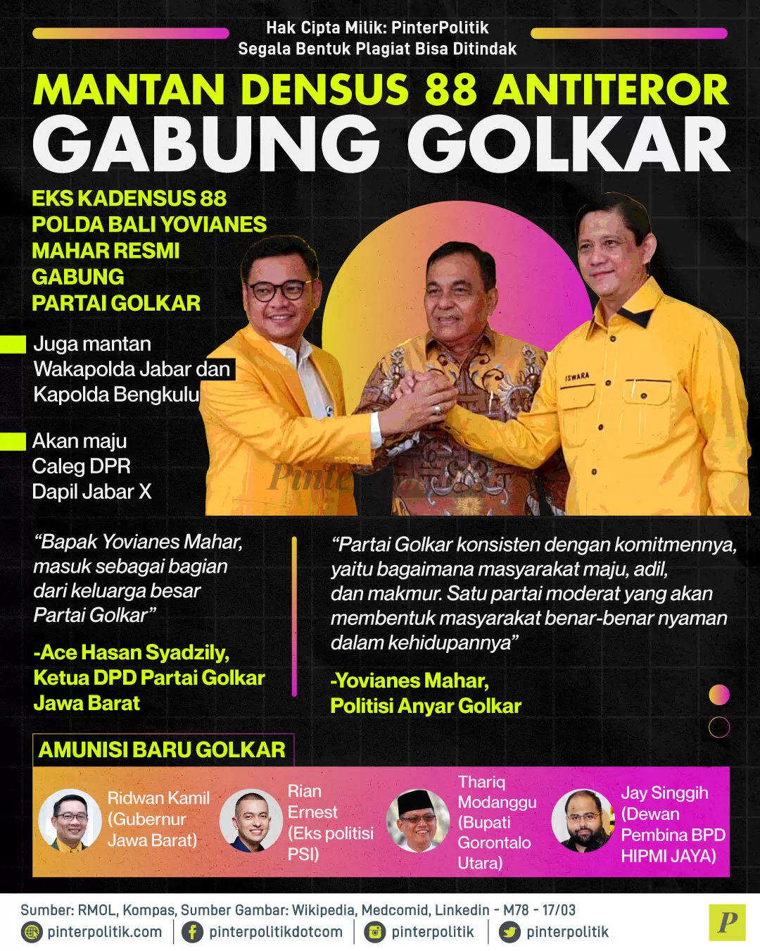 mantan densus 88 antiteror gabung golkar