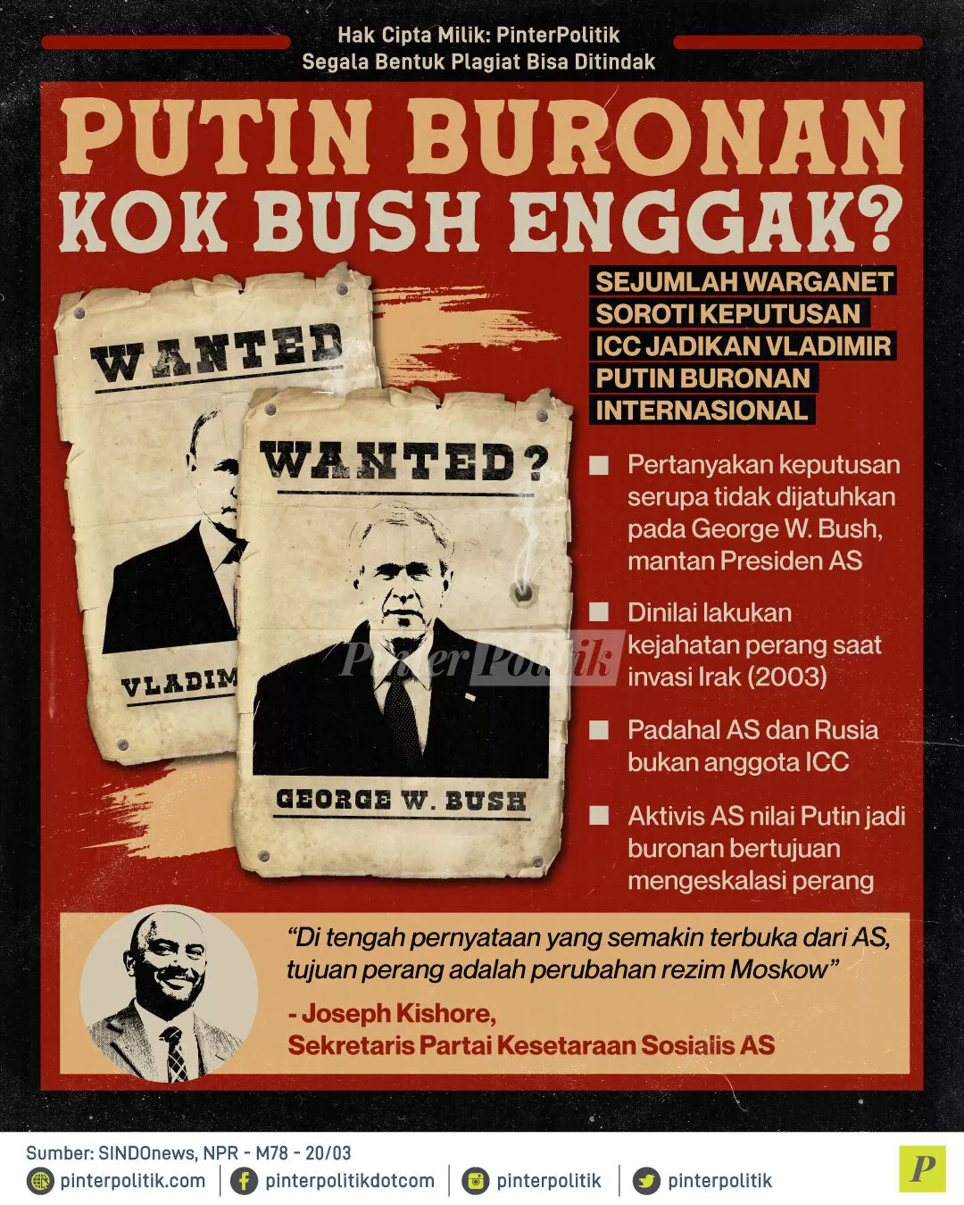 putin buronan kok bush engga