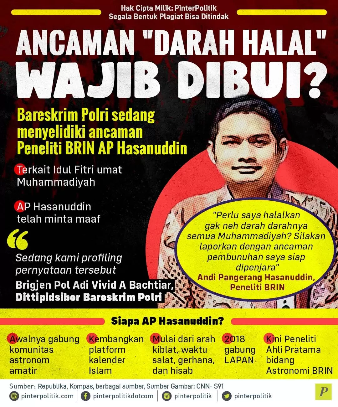 ancaman darah halal wajib dibui