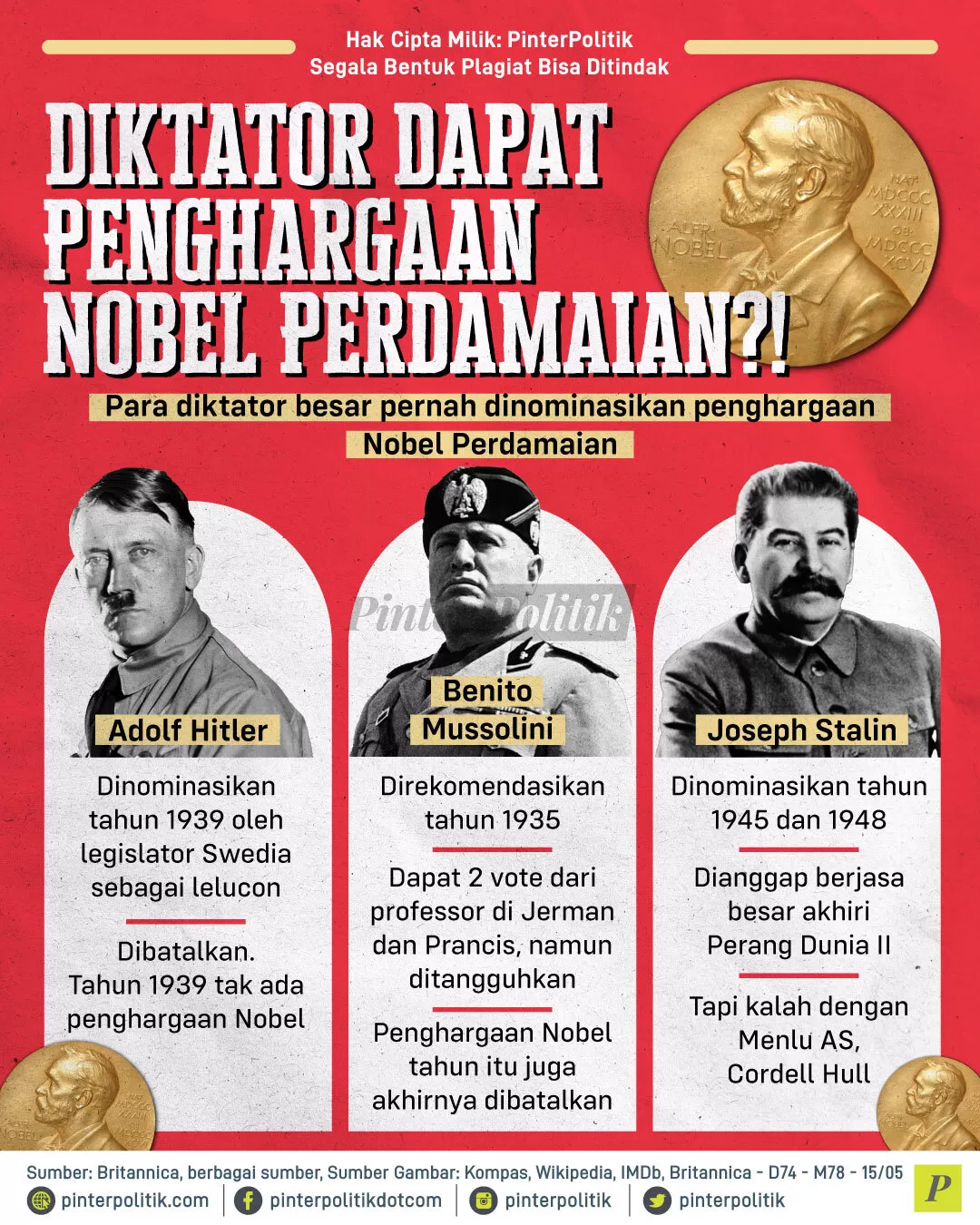 ditaktor dapat penghargaan nobel perdamaian