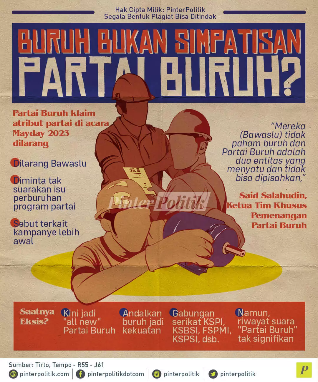 infografis buruh bukan simpatisan partai buruh1