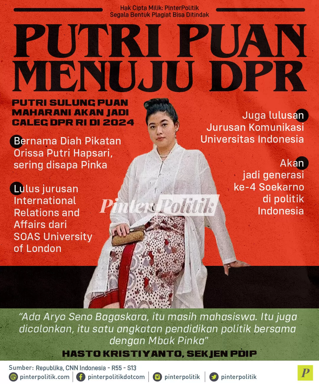 infografis putri puan menuju dpr