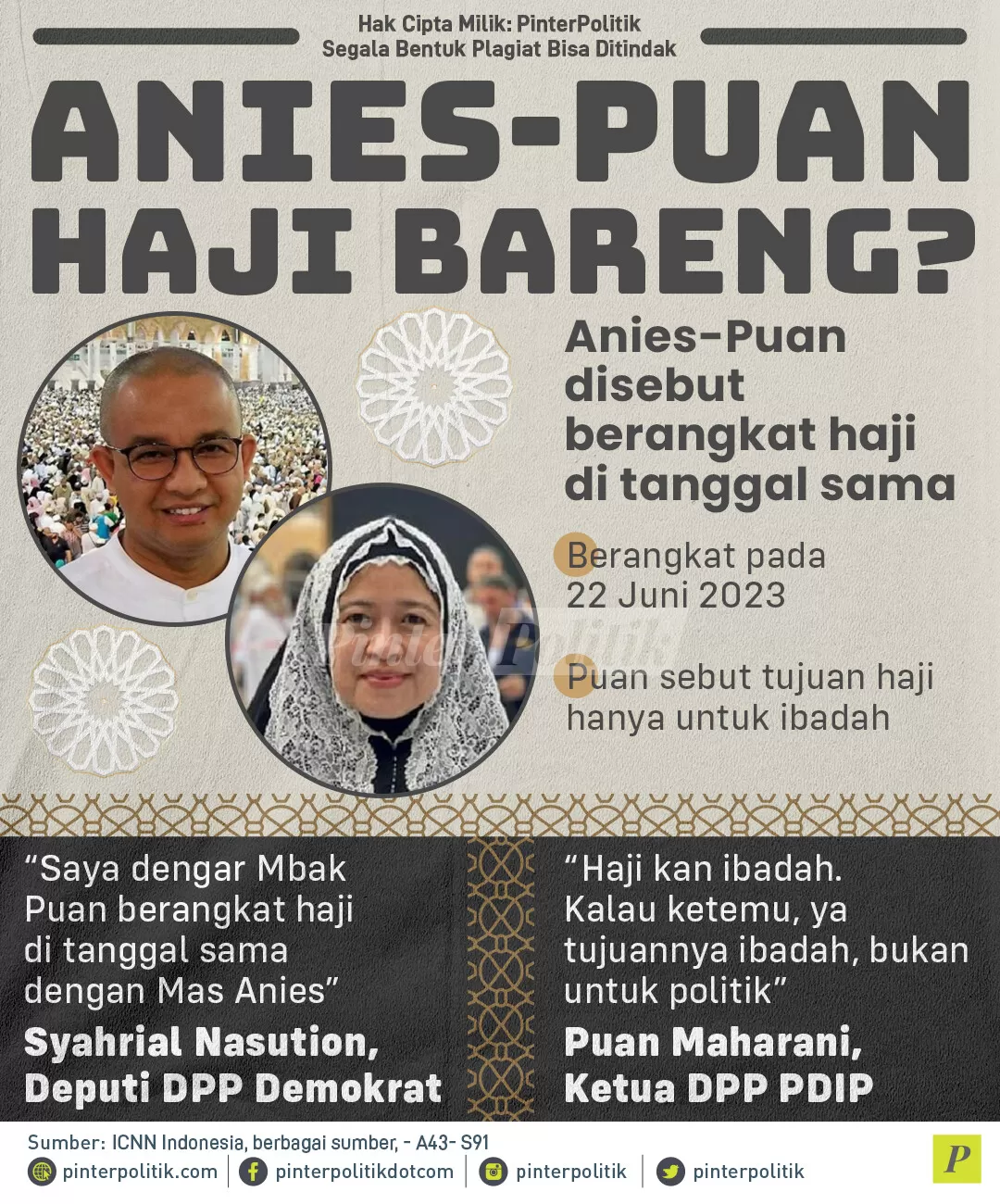 anies puan haji bareng