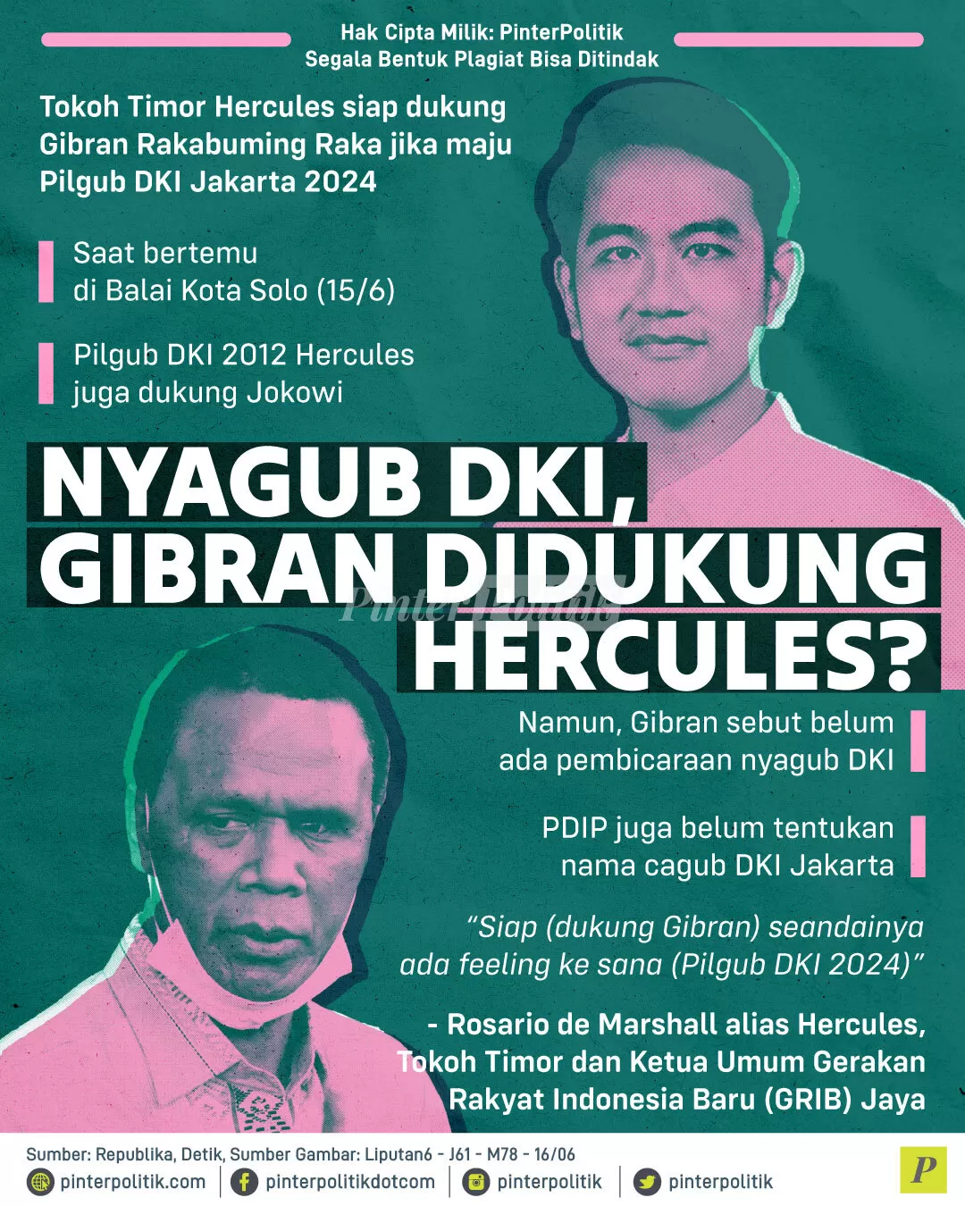 nyagub dki gibran didukung hercules