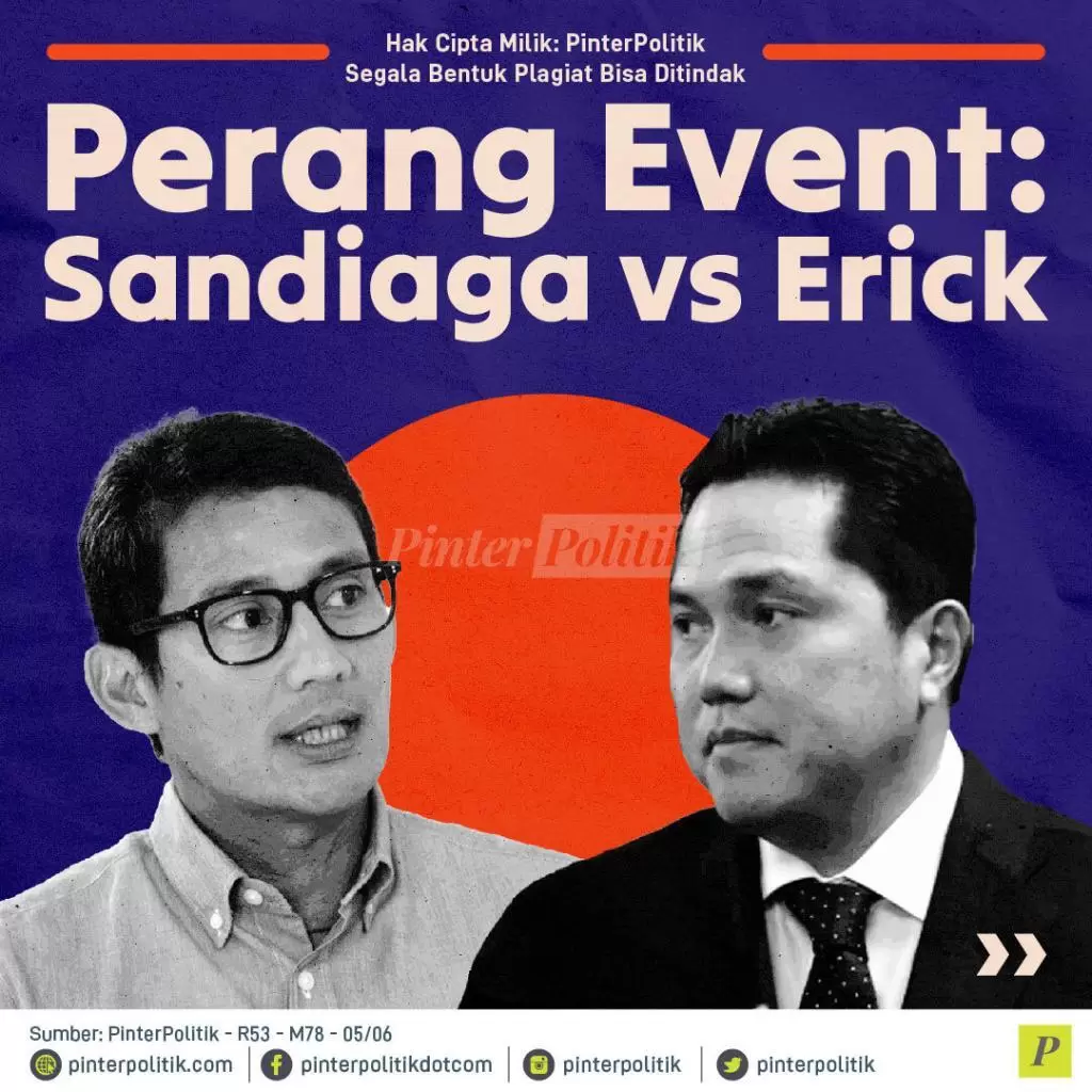perang event sandiaga vs erick 01