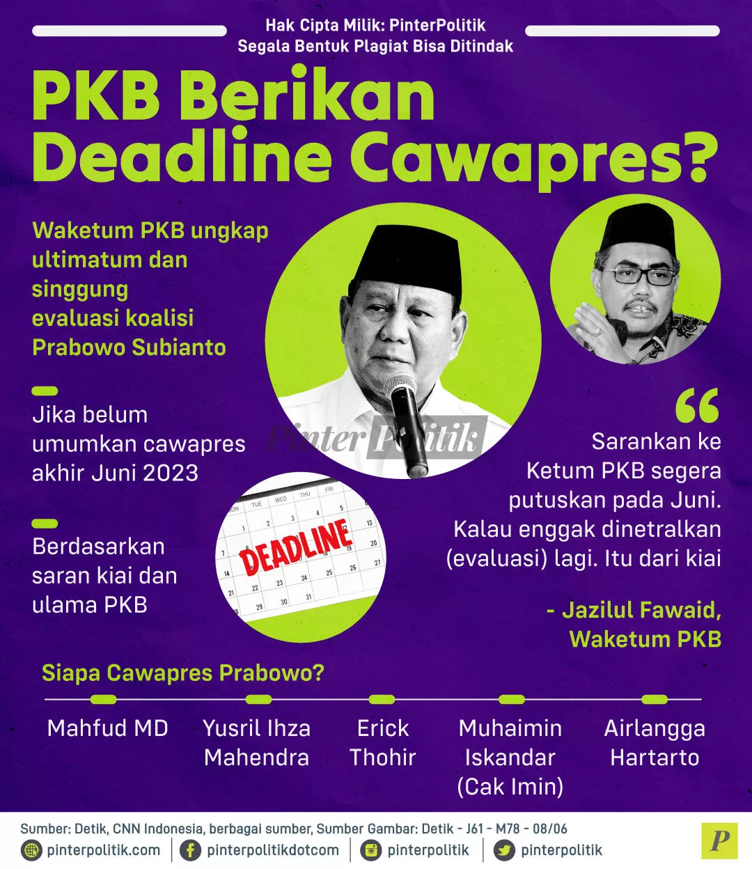 pkb berikan deadline cawapres