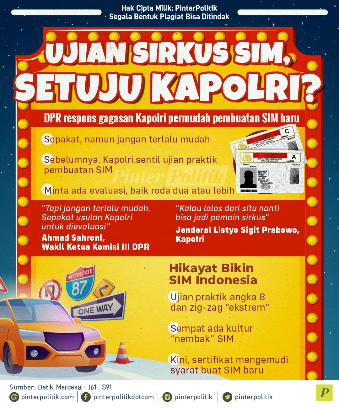 ujian sirkus sim setuju kapolri