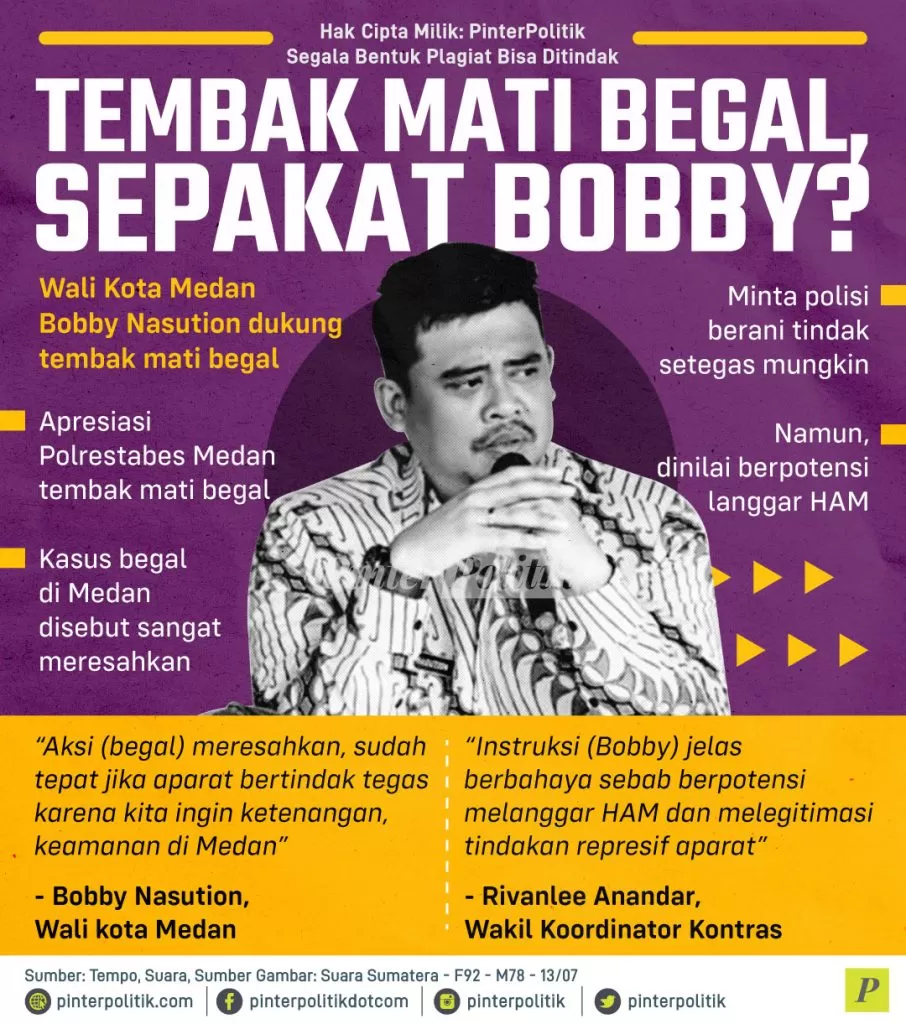 tembak mati begal sepakat bobby