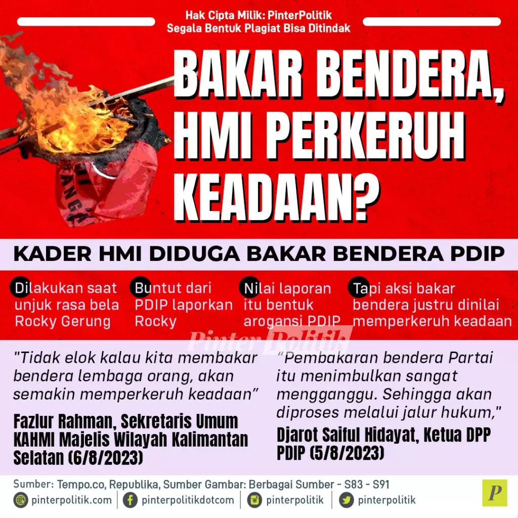 bakar bendera hmi perkeruh keadaan