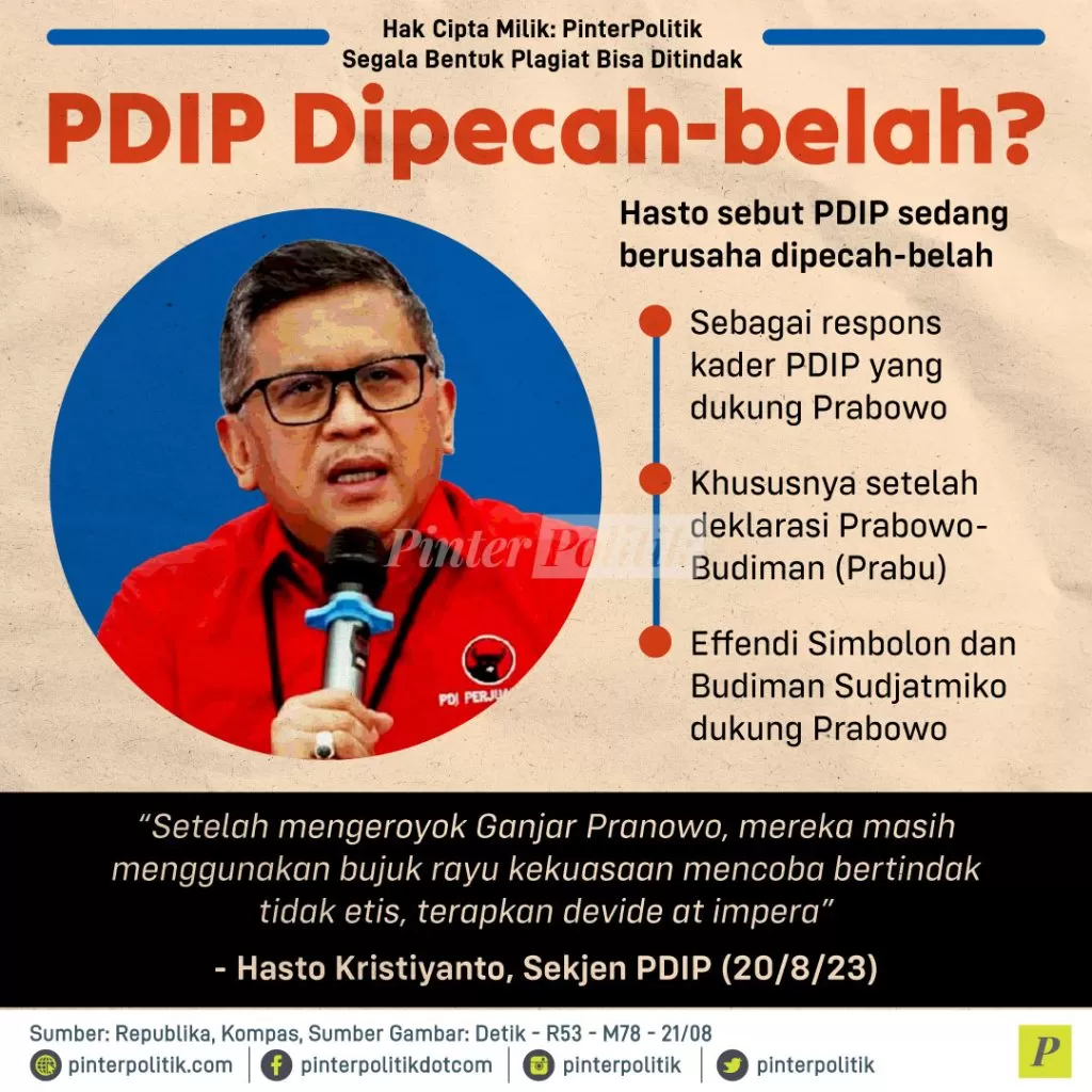 pdip dipecah belah