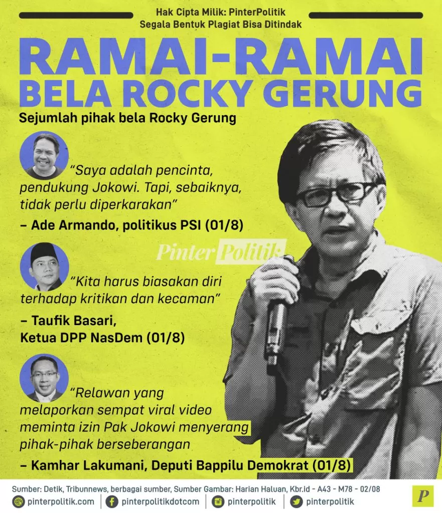 ramai ramai bela rocky gerung