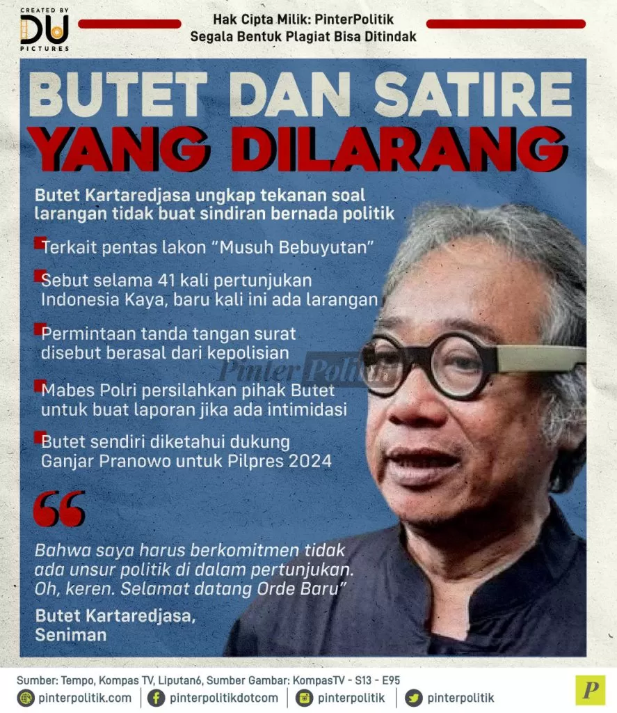 butet dan satire yang dilarang
