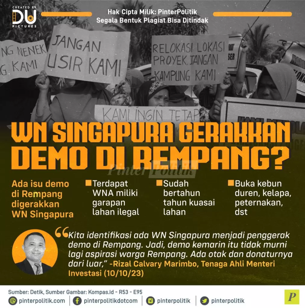 wn singapura gerakkan demo di rempang