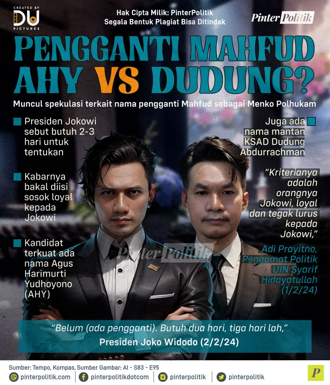 pengganti mahfud ahy vs dudung