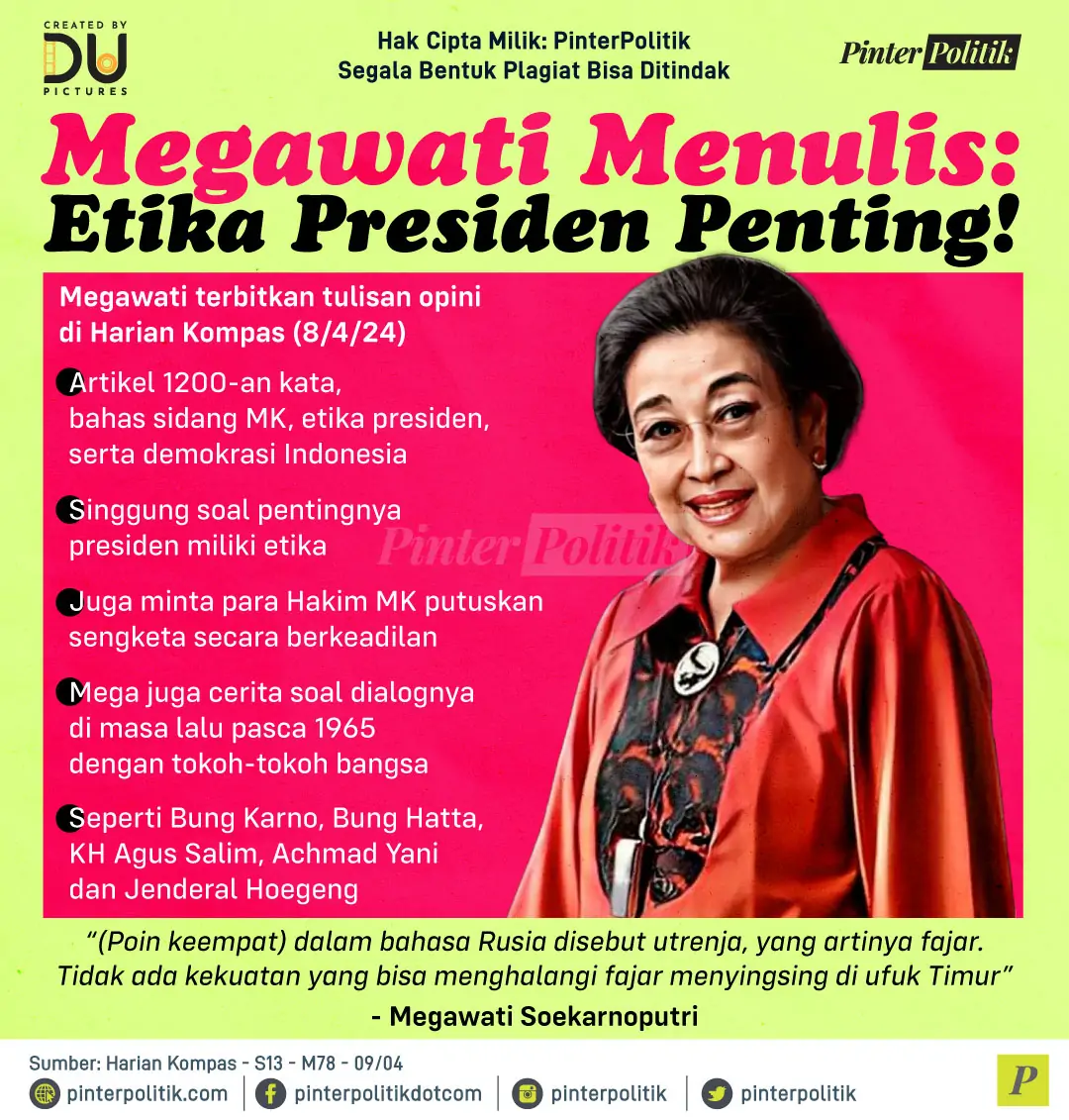 megawati menulis etika presiden penting