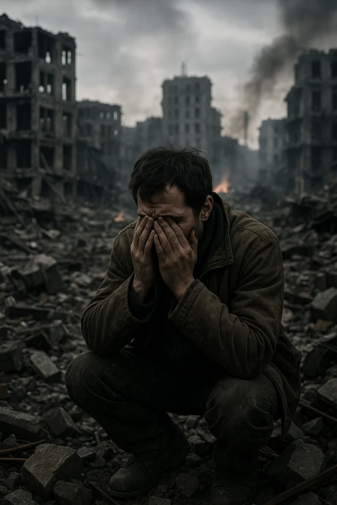 20250621 2102 mourning amidst ruins simple compose 01jy9cn5dtemnb2bpq3efffj2h