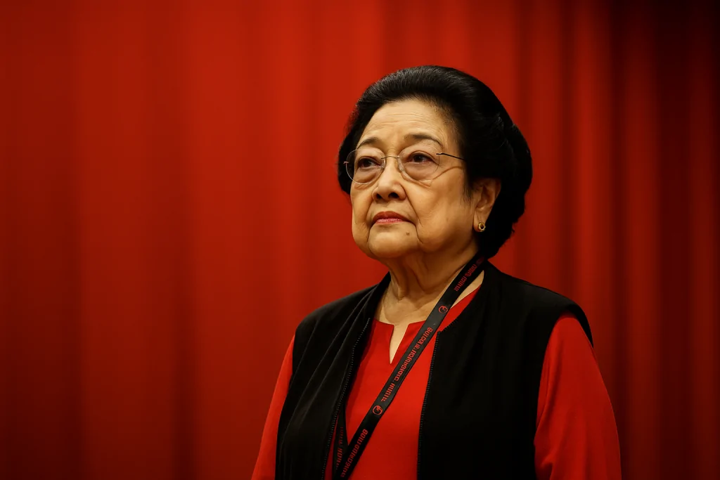 20250702 2214 megawati menatap kejauhan remix 01jz5v3z3xerss2xt9f9qsf0gk