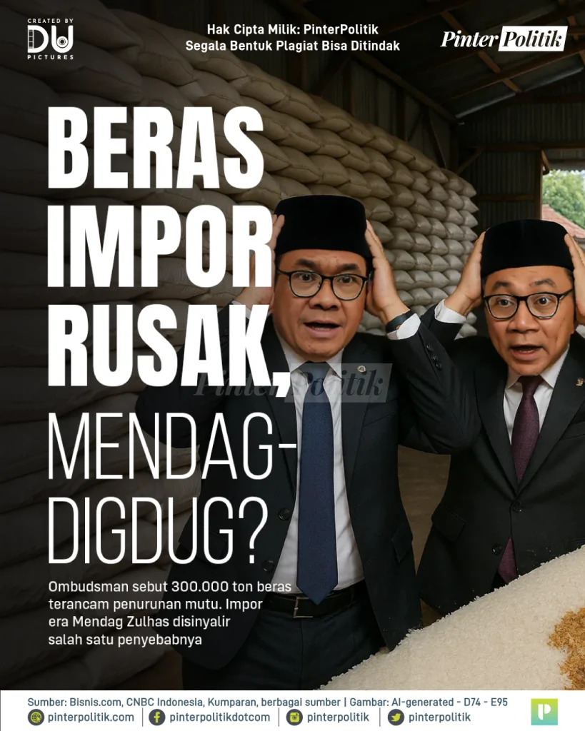 beras impor rusak, mendag digdug 1