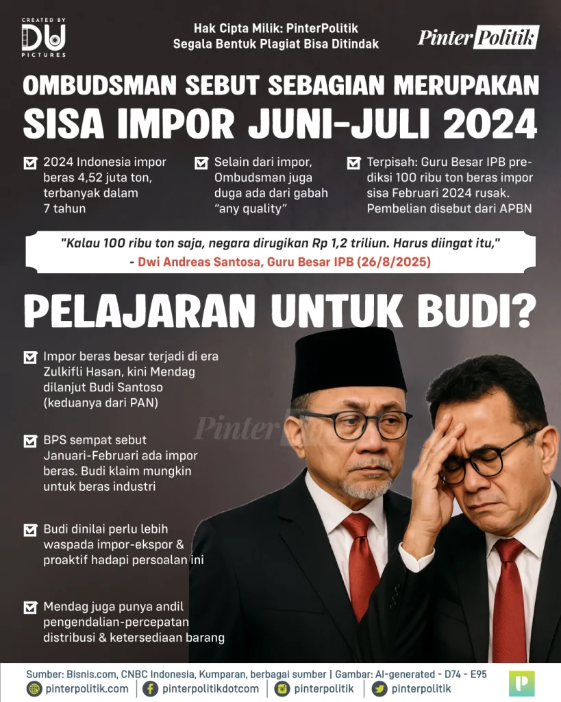 beras impor rusak, mendag digdug 2