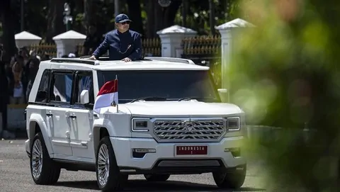 presiden prabowo tiba di istana merdeka 169