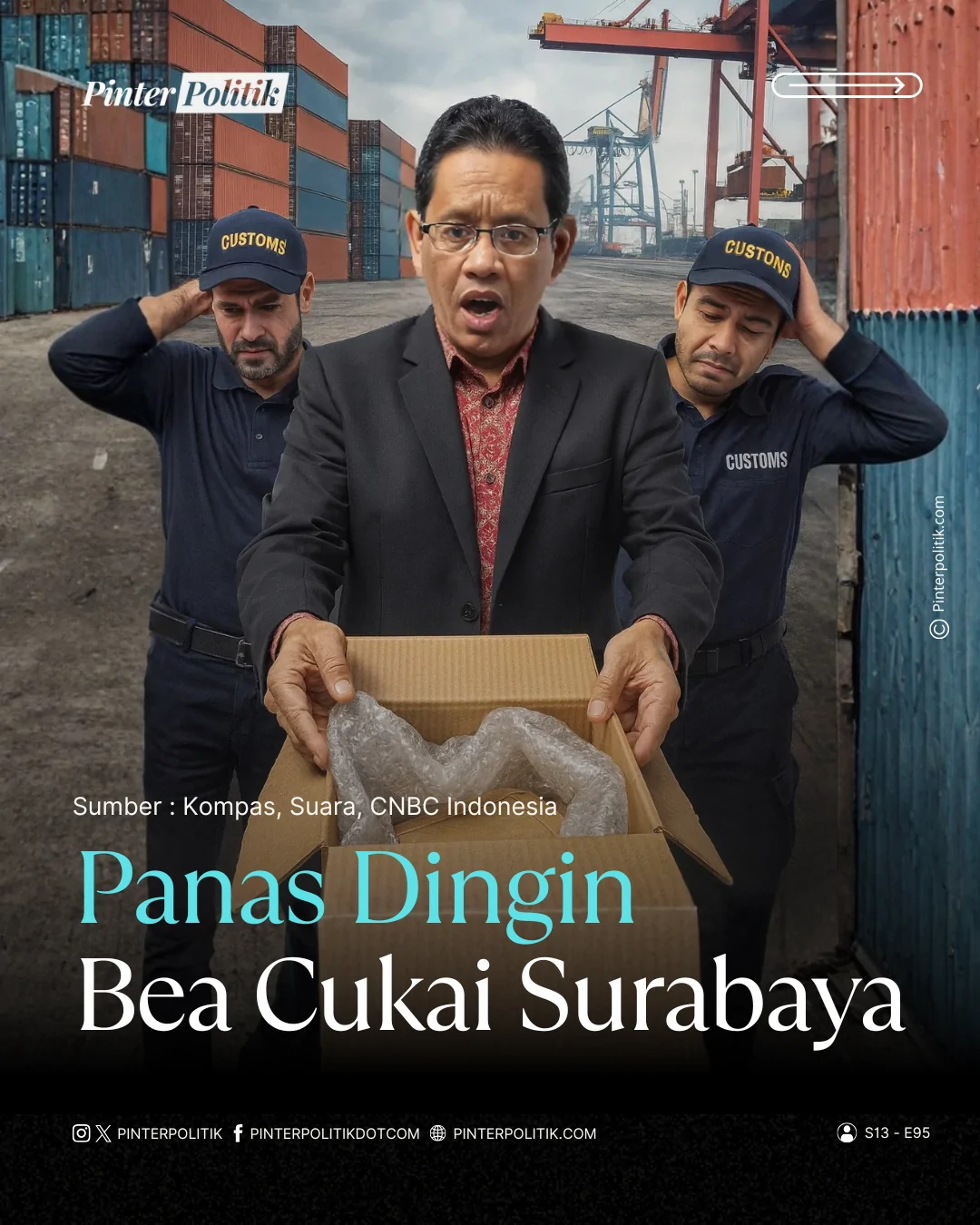 panas dingin bea cukai surabaya