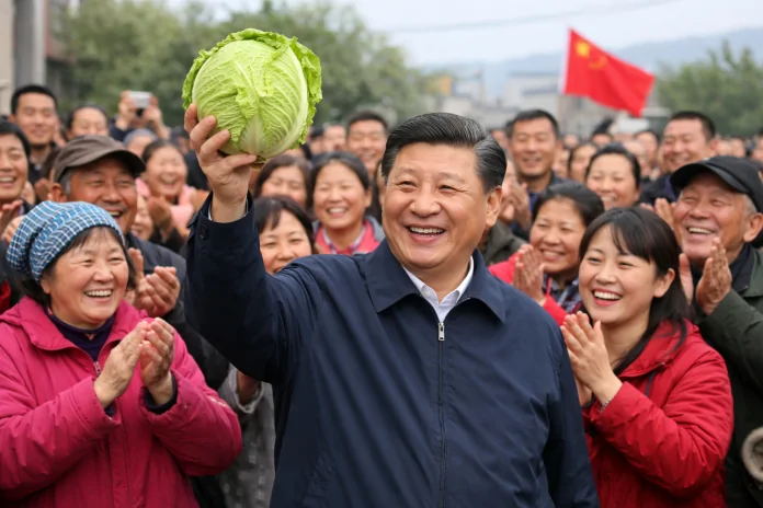 20251229 1714 xi jinping memegang kubis simple compose 01kdmsjhzceedsmxmbh3v2ch7v