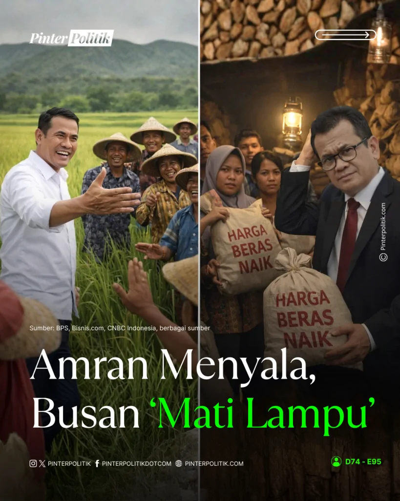 amran menyala, busan ‘mati lampu’