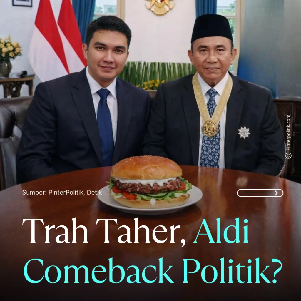 trah taher, aldi comeback politik