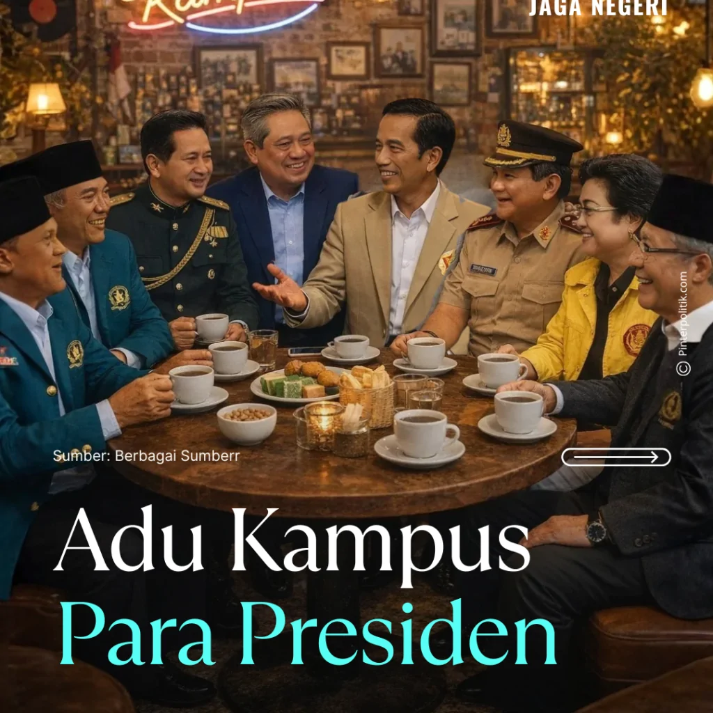 adu kampus para presiden