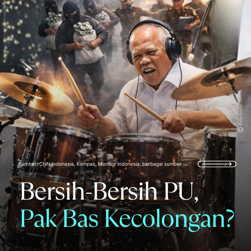 bersih bersih pu, pak bas kecolongan