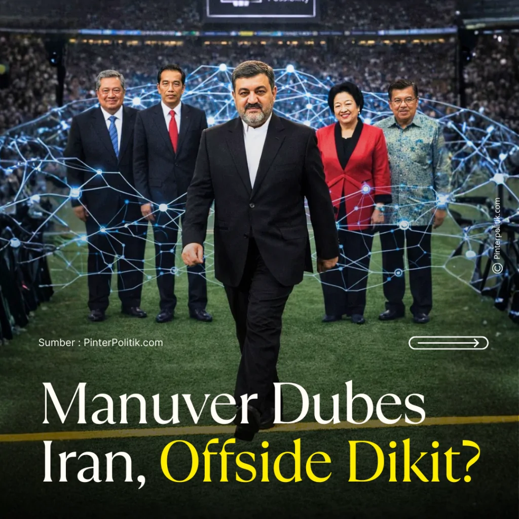 manuver dubes iran, offside dikit