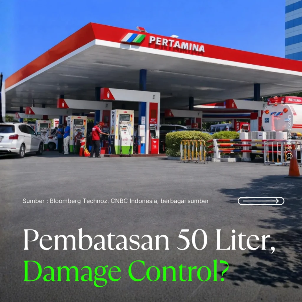 pembatasan 50 liter, damage control