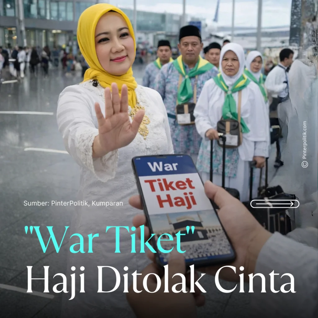 war tiket haji ditolak cinta