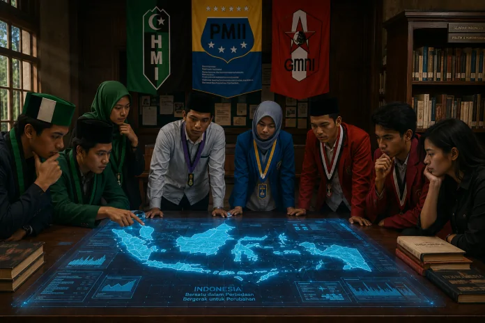 Ilustrasi organisasi mahasiswa Indonesia