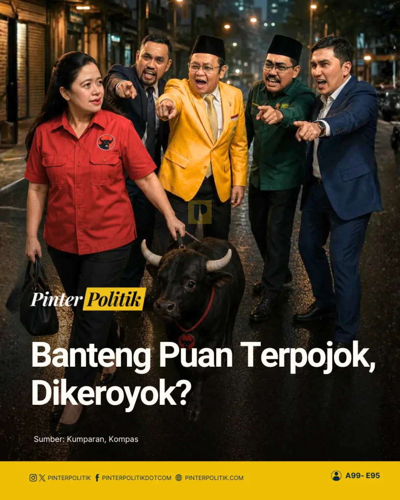 banteng puan terpojok, dikeroyok