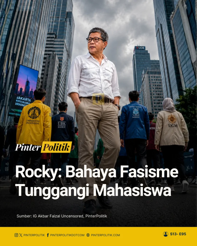 rocky gerung bahaya fasisme mahasiswa