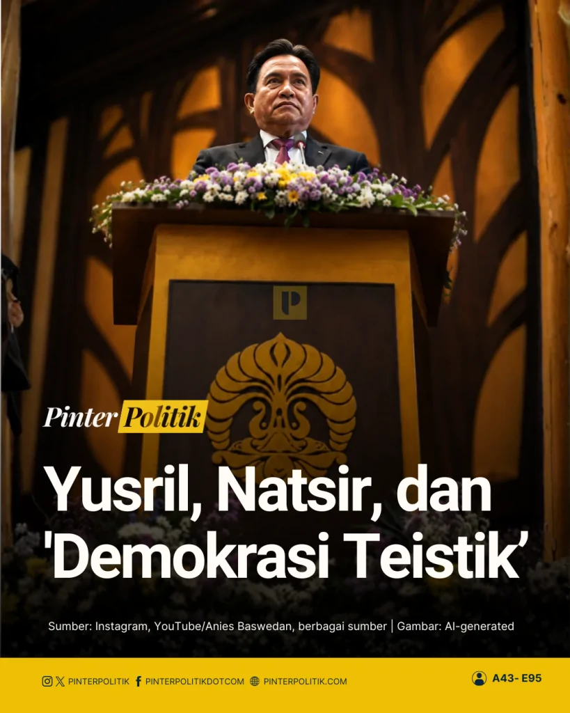 yusril, natsir, dan 'demokrasi teistik’